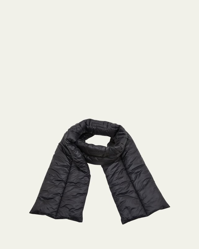 Padded Logo Nylon Scarf