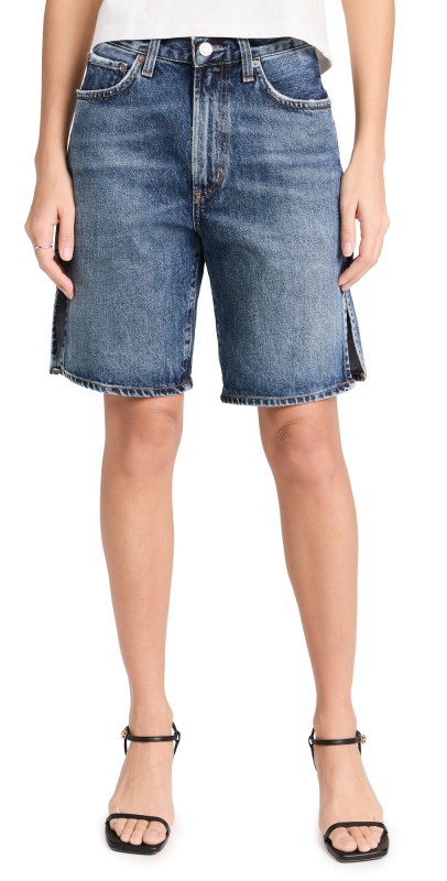 AGOLDE Vida High Rise Relaxed Straight Shorts Control