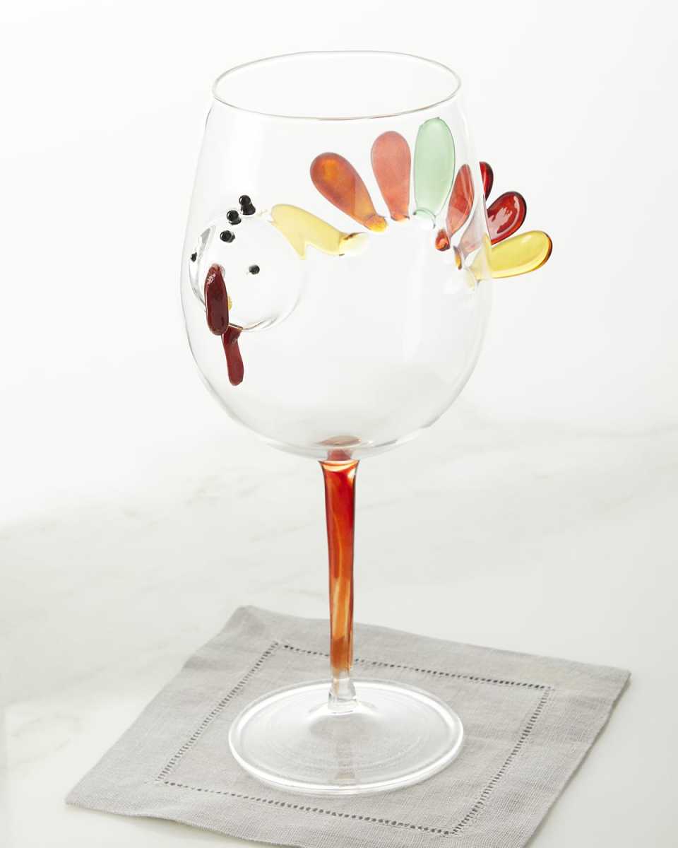 Turkey Stemmed Wine Glass