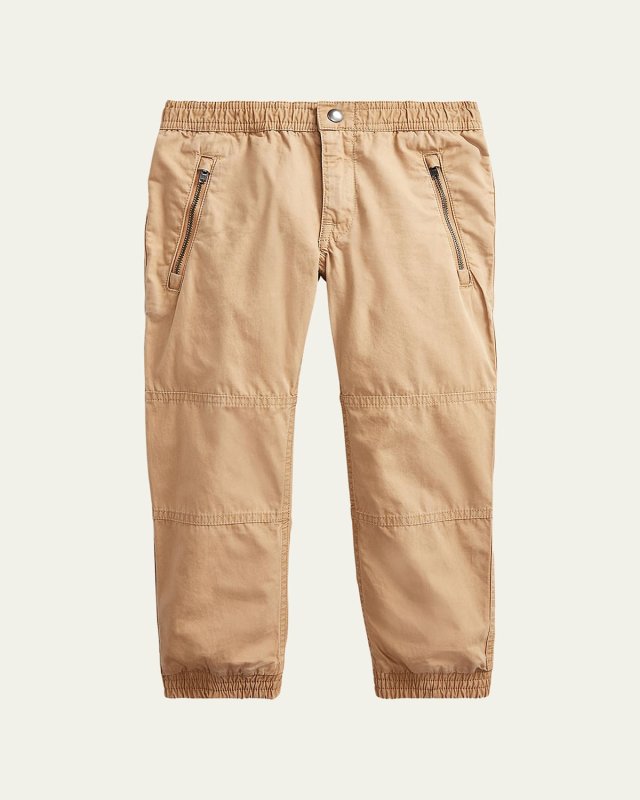 Boy's Poplin Jogger Pants, Size 2-4