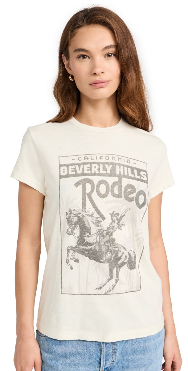RE/DONE 70s Loose Tee Rodeo Drive Vintage White