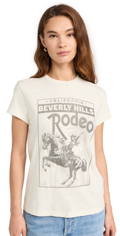 RE/DONE 70s Loose Tee Rodeo Drive Vintage White