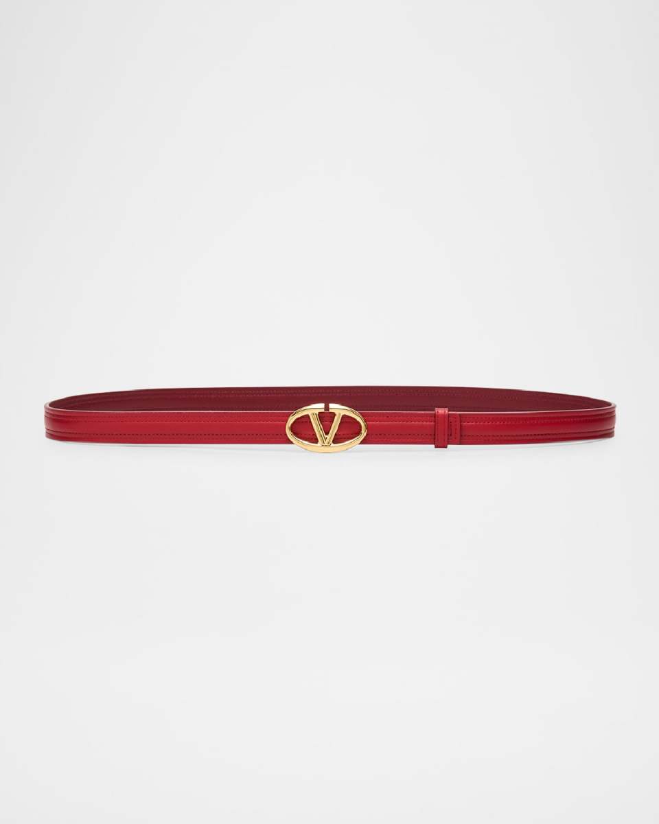 The Bold Edition Leather Skinny Belt