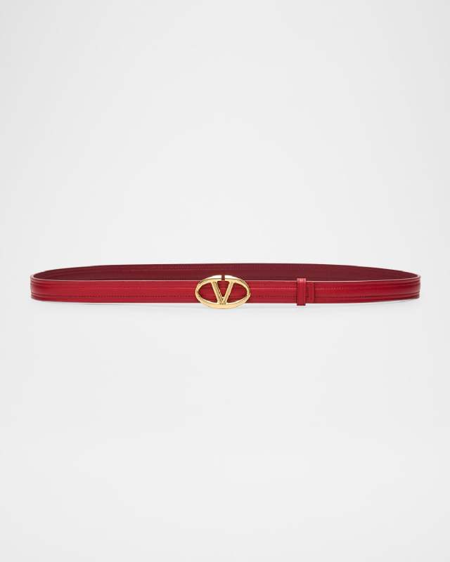 The Bold Edition Leather Skinny Belt