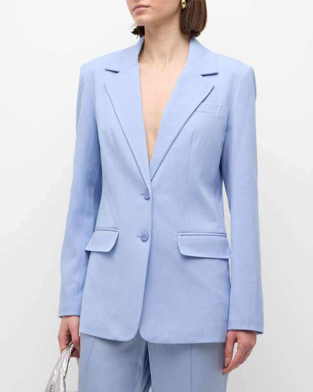 City Straight Single-Breasted Blazer