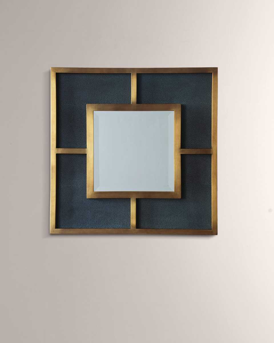 Cairo Brass & Shagreen Mirror