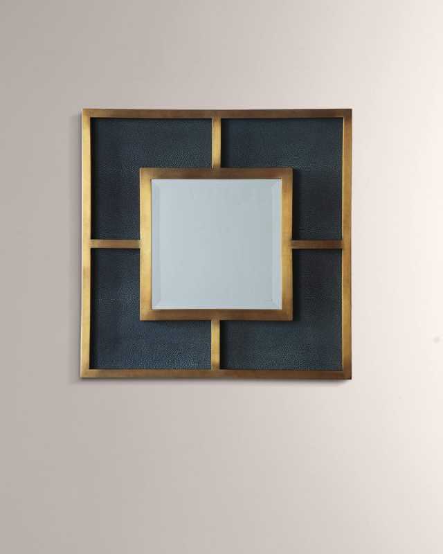 Cairo Brass & Shagreen Mirror