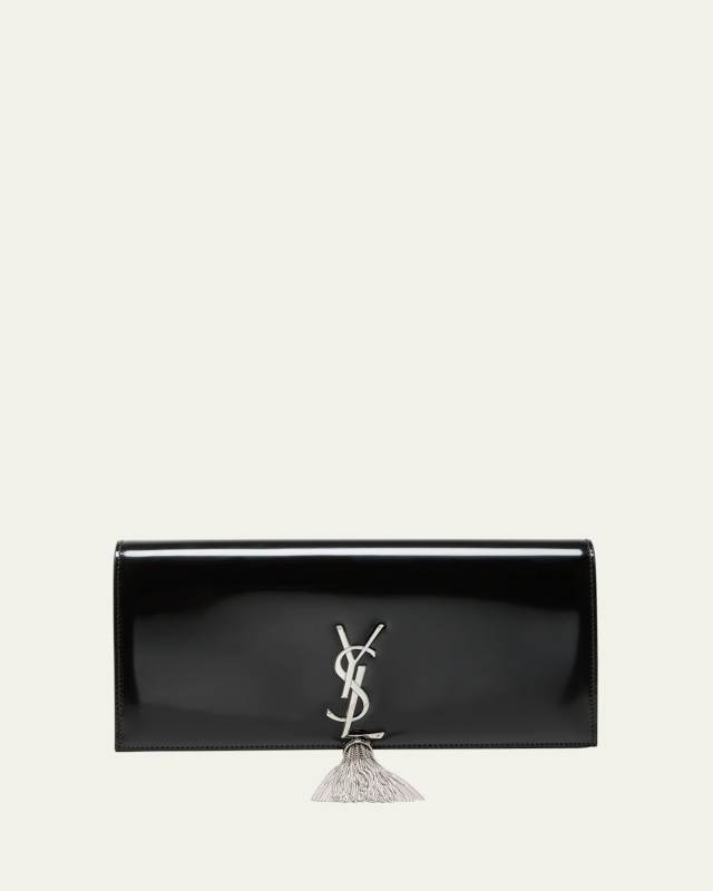 Kate Tassel YSL Clutch Bag in Spazzolato Leather
