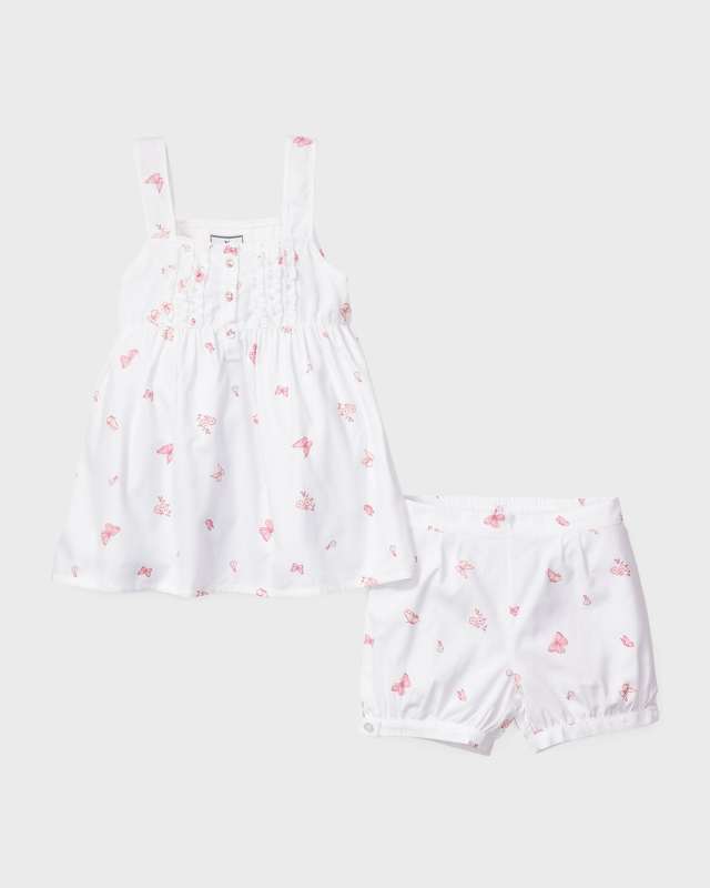 Girl's Butterfly Charlotte 2-Piece Pajama Set, Size 6M-14