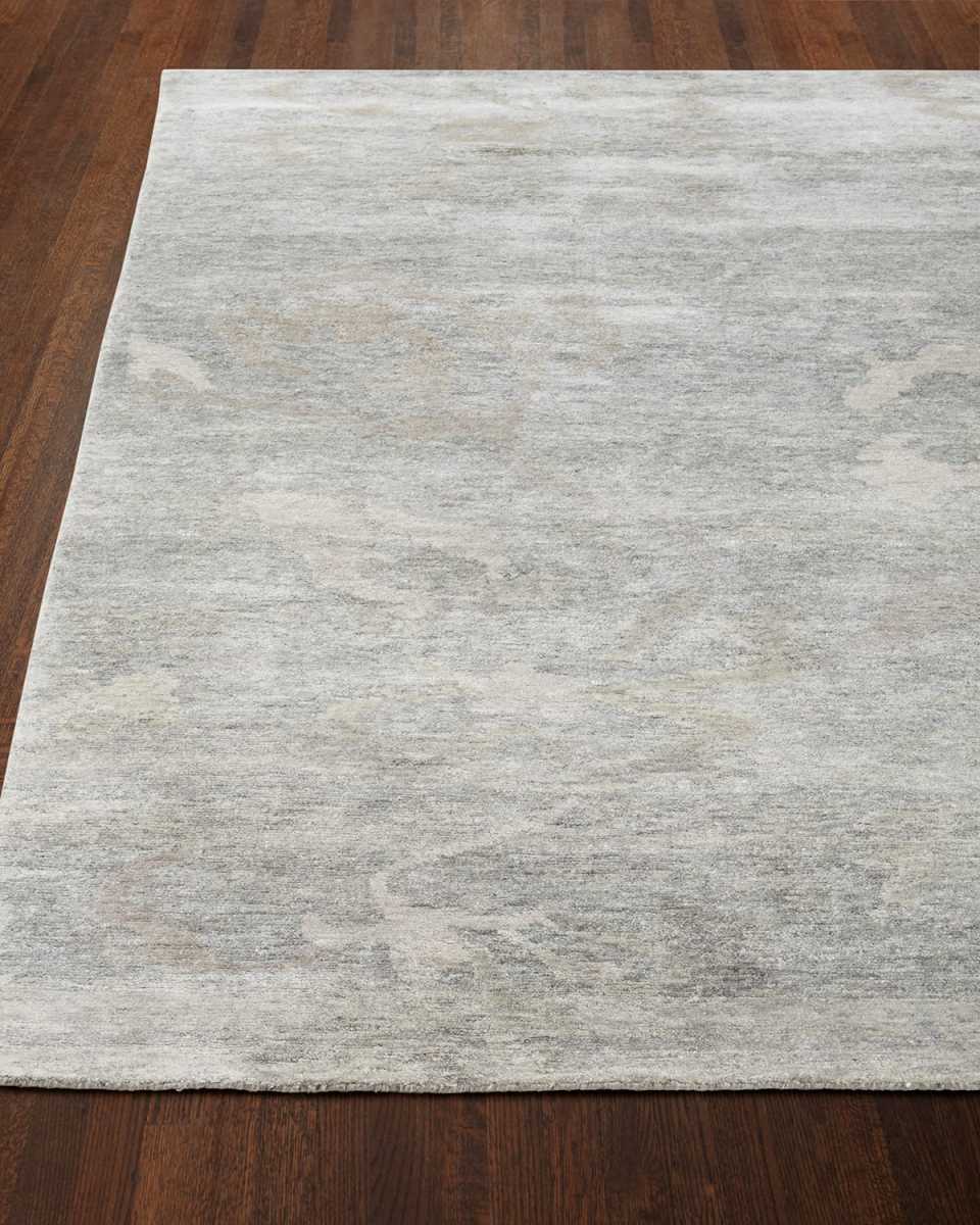 Silver Meadow Rug, 6' x 9'