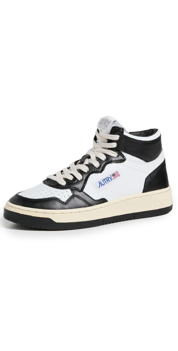 Autry Medalist High Top Sneakers Wht/Bk