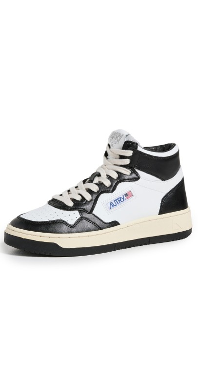 Autry Medalist High Top Sneakers Wht/Bk