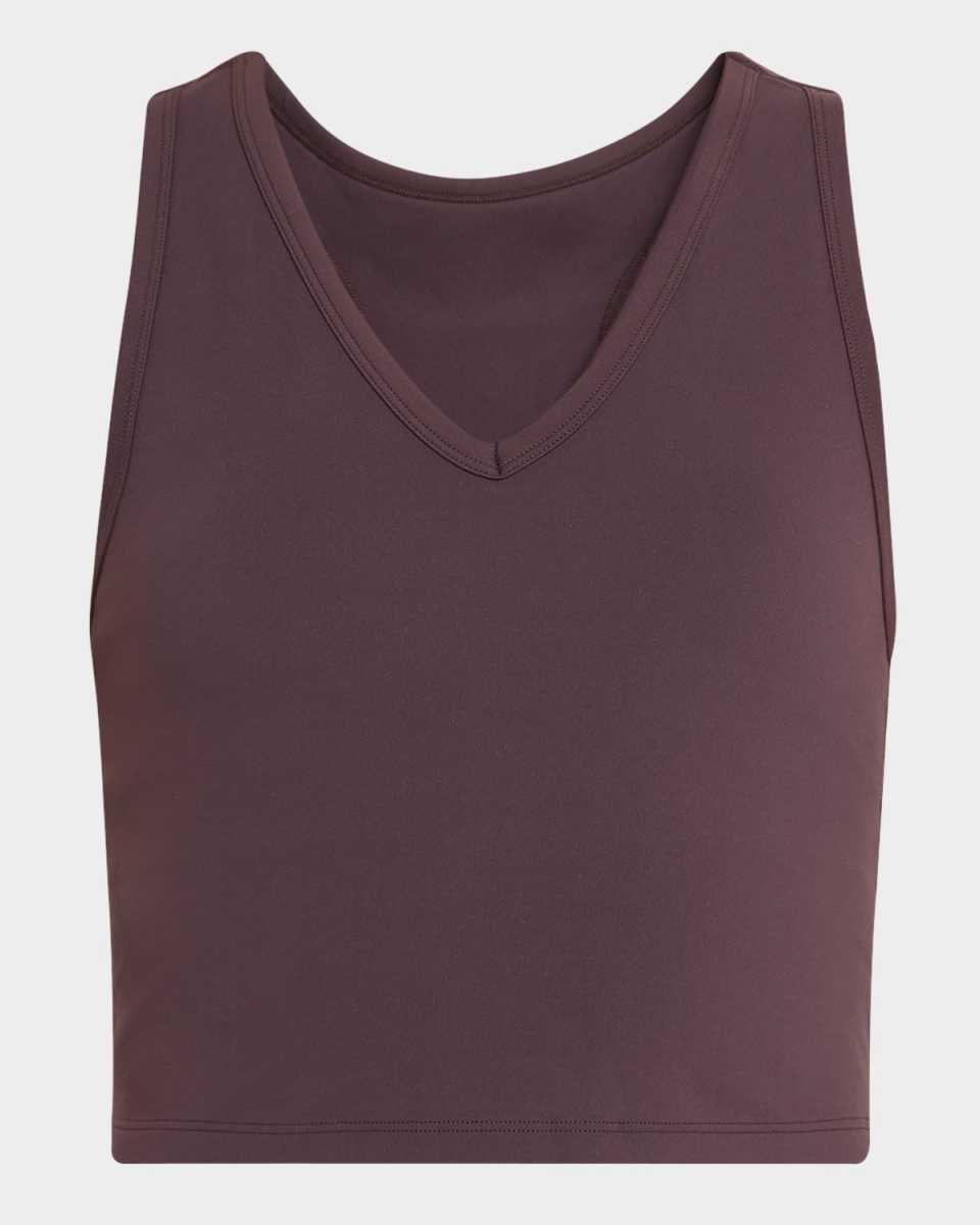 Mocha TLC Racerback Crop Top