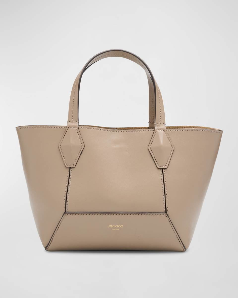 Small Diamond Leather Tote Bag