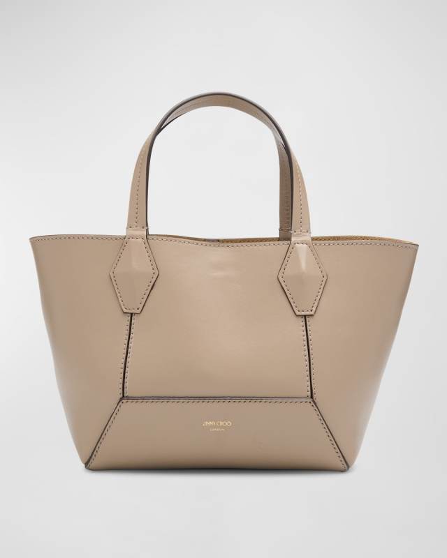 Small Diamond Leather Tote Bag