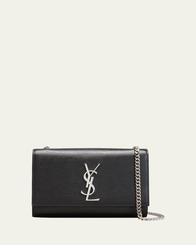 Kate Small YSL Crossbody Bag in Grained Leather