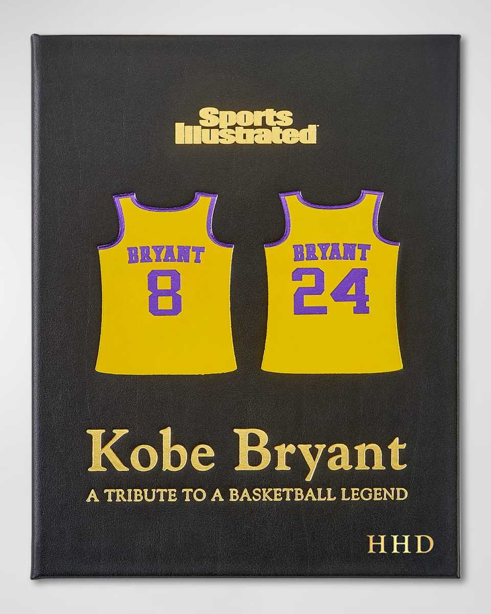 Kobe Bryant: A Tribute To A Basketball Legend Leather Bound Book - Personalized