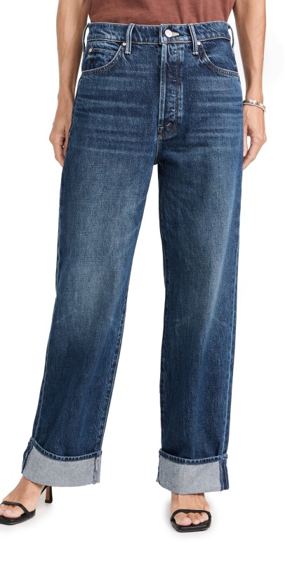 MOTHER Petite Lil Spitfire Nerdy Cuff Jeans Did You Bring Me Anything