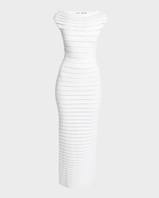 Cap-Sleeve Bandage Midi Dress
