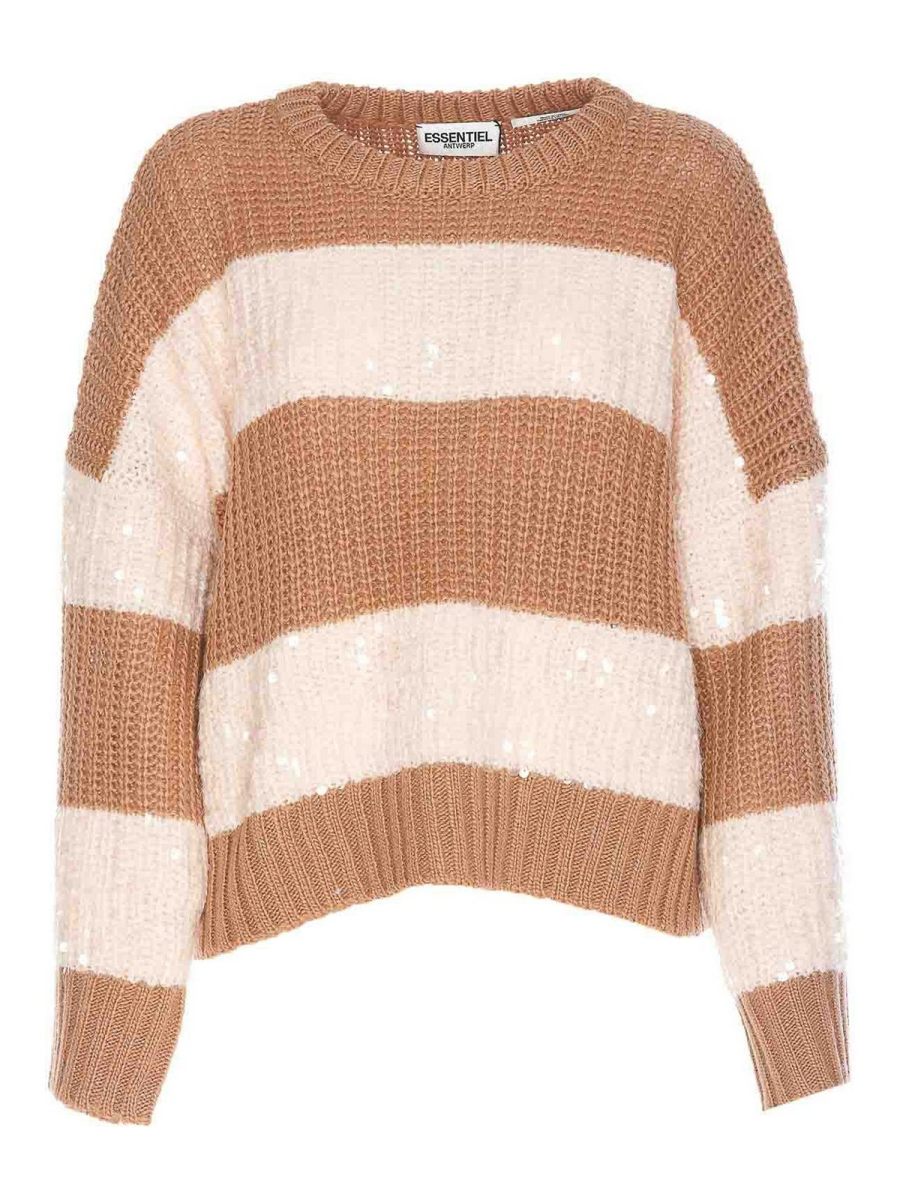 Essentiel Antwerp Pull Col Rond - Beige