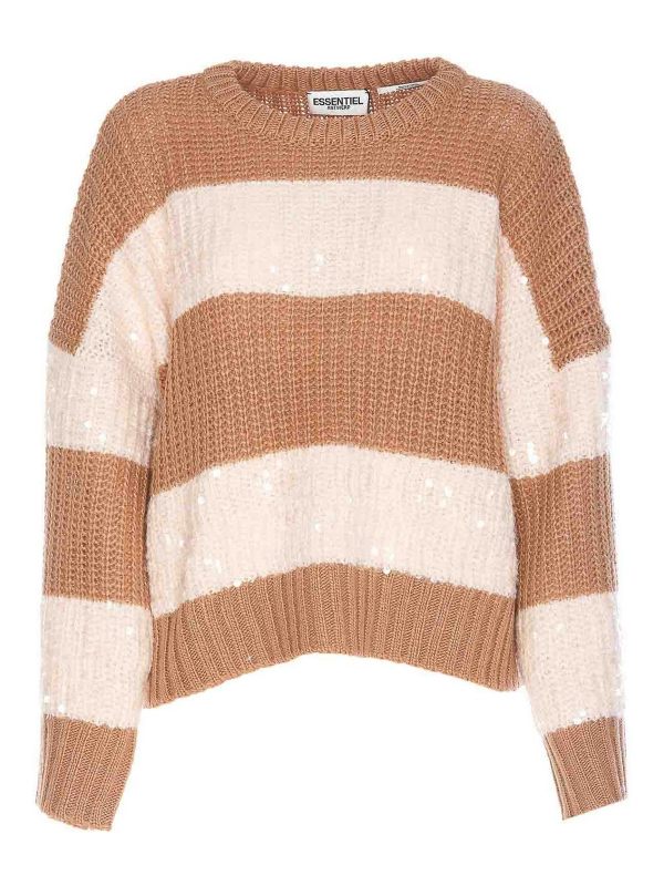 Essentiel Antwerp Pull Col Rond - Beige