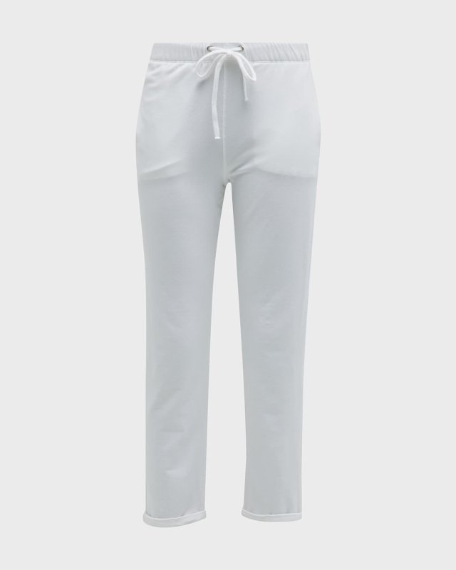 French Terry Cuffed Drawstring Pants