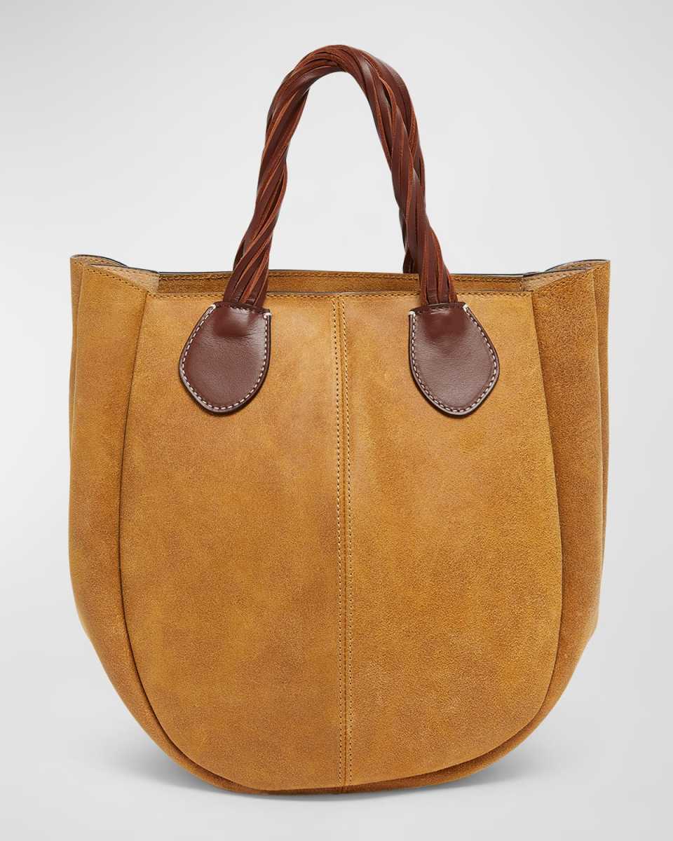 Small Punch Suede Tote Bag