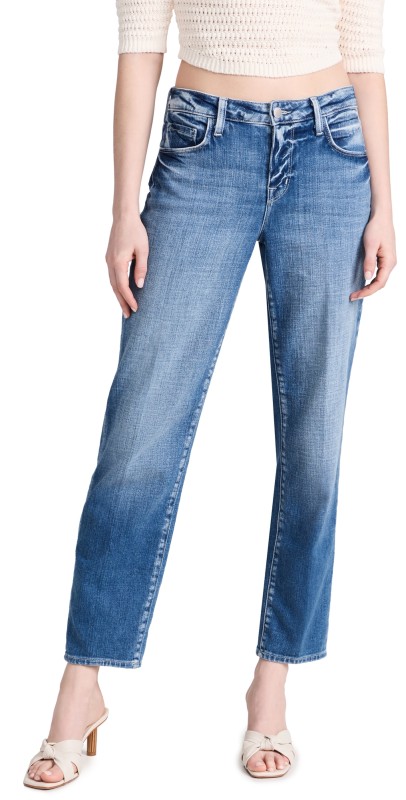 L'AGENCE Marjorie Mr Slouch Slim Straight Jeans Balboa