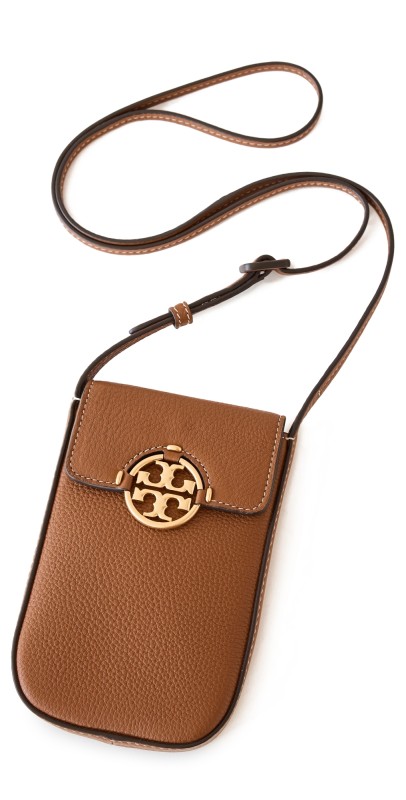 Tory Burch Miller Phone Crossbody Light Umber