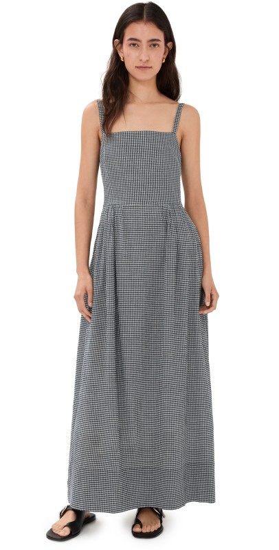 Jenni Kayne Garden Dress Checkered Navy