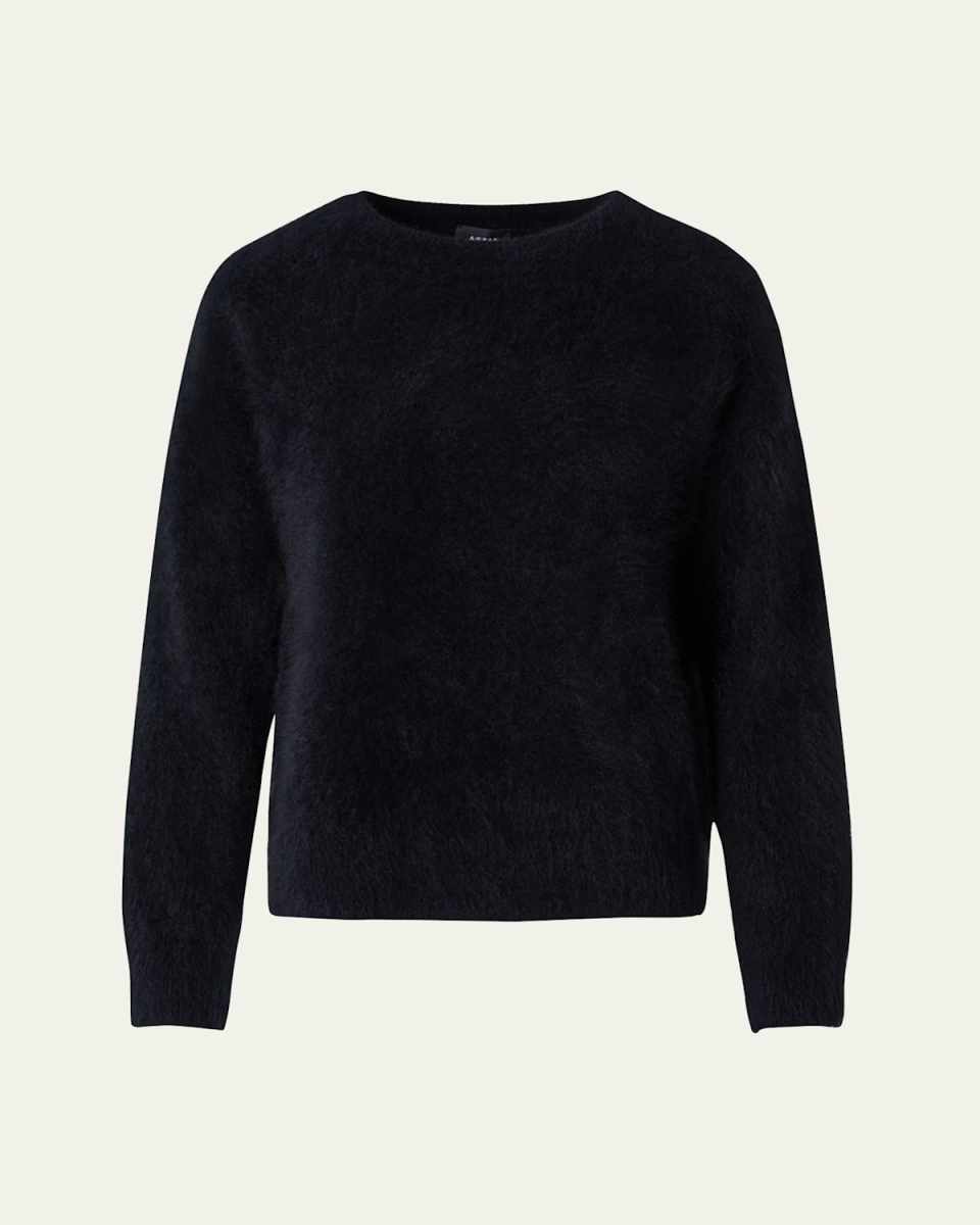 Brushed Cashmere Knit Sweater