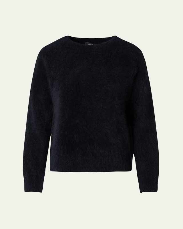 Brushed Cashmere Knit Sweater