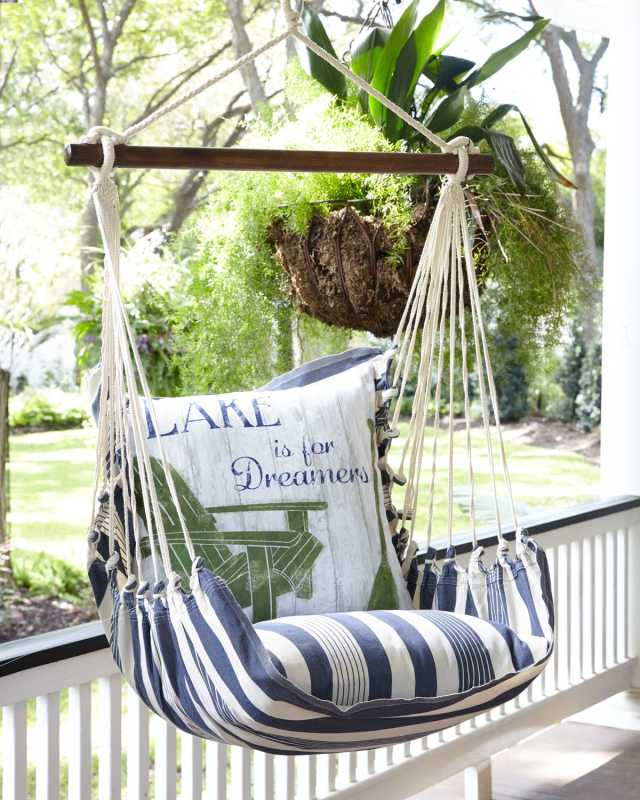 Swing with Lake Pillow