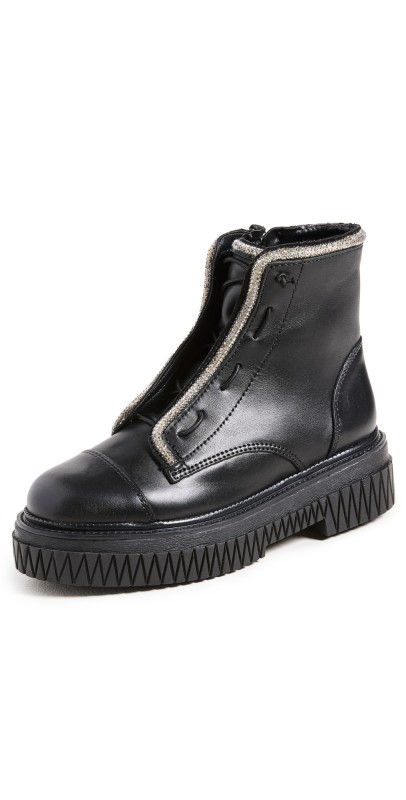 Schutz Amirah Boots Black/Cristal