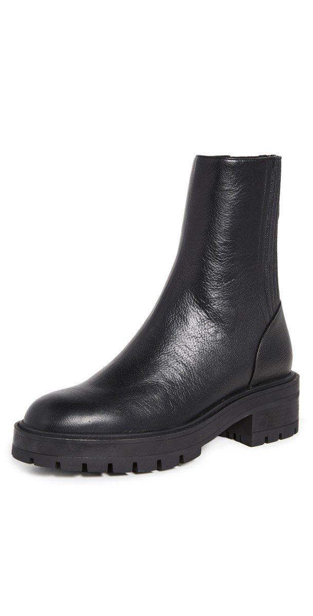 Aquazzura Saint Honore Combat Booties Black