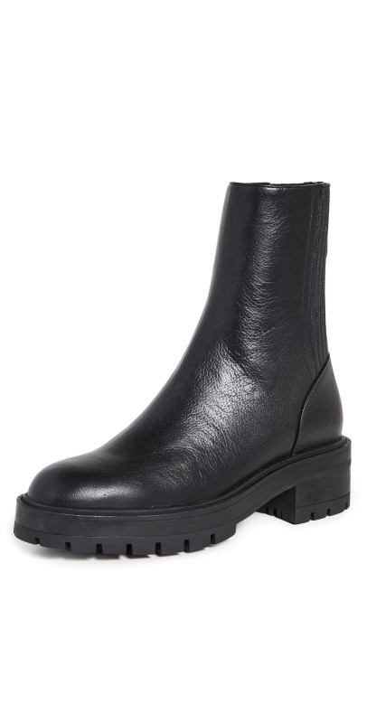 Aquazzura Saint Honore Combat Booties Black