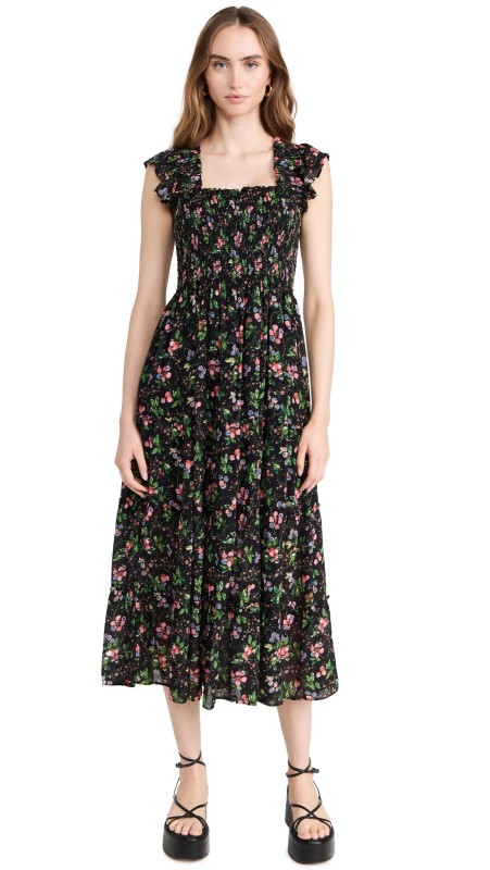 Hill House Home The Ellie Nap Dress Berry Floral