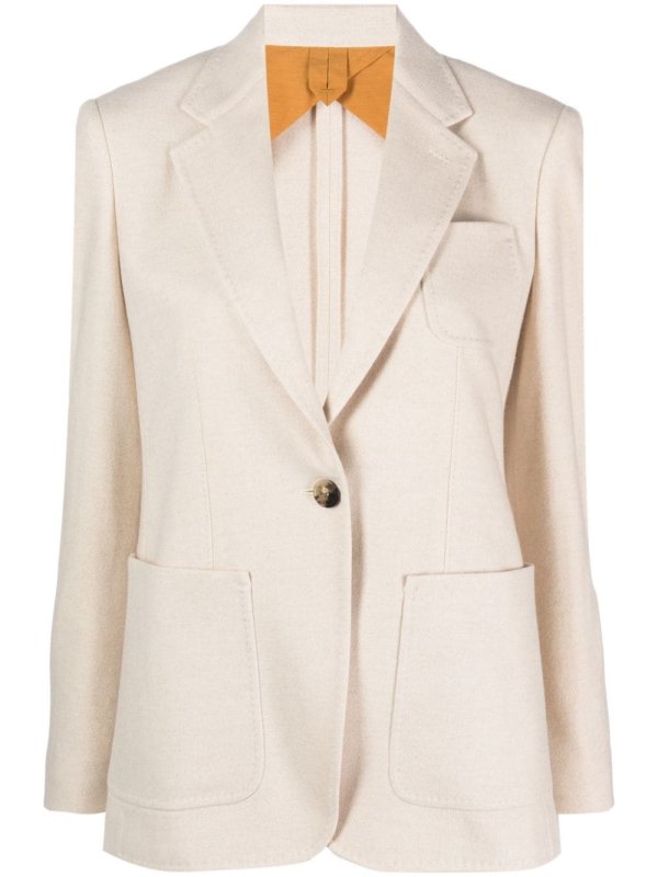 Vitalba cashmere single-breasted blazer