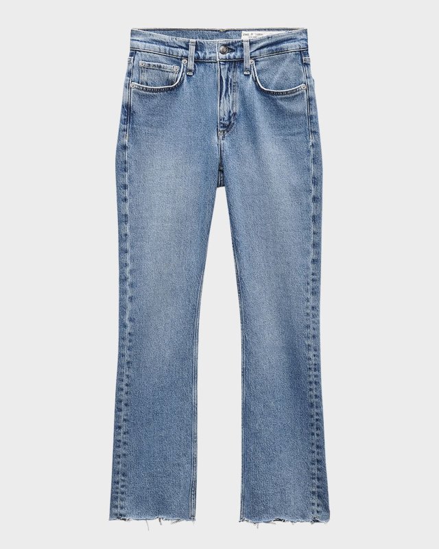 Peyton Mid-Rise Ankle Bootcut Jeans