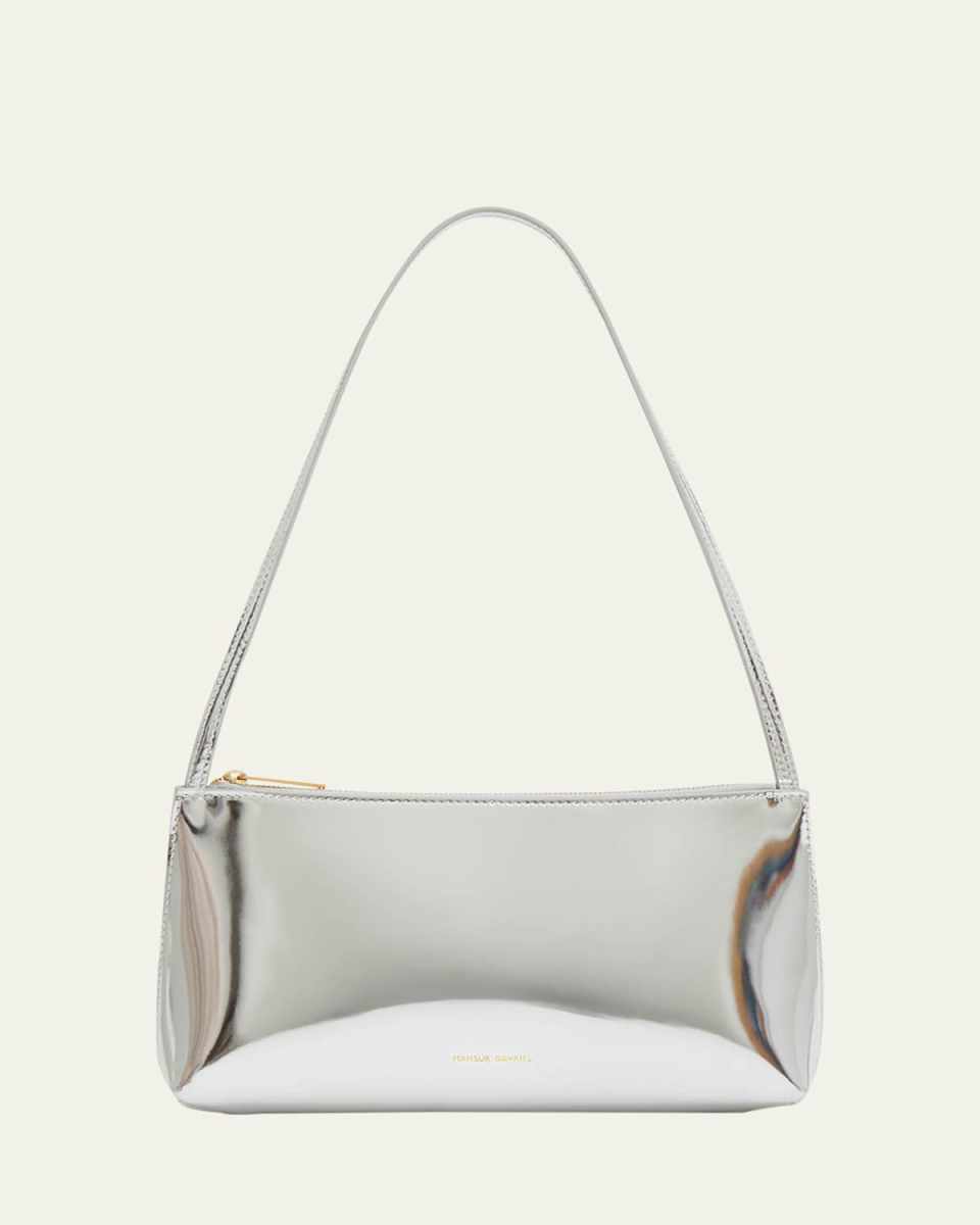 Gaia Metallic Leather Shoulder Bag