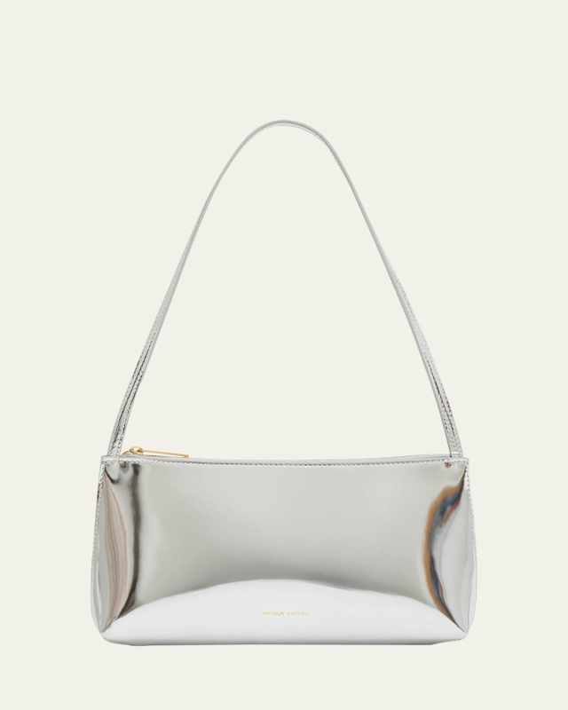 Gaia Metallic Leather Shoulder Bag