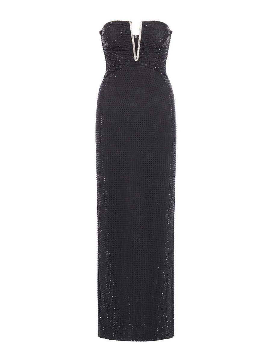 Self Portrait Maxi Robe - Noir