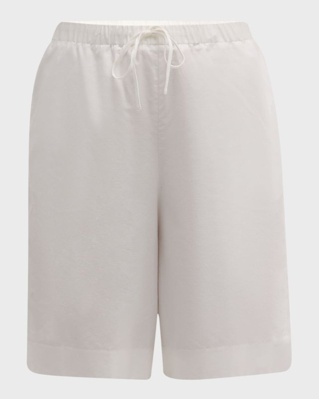 Stanton Wide-Leg Bermuda Pull-On Shorts