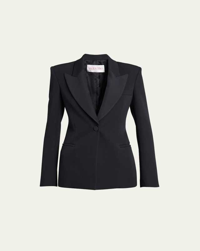 Sculpted Wool Blazer