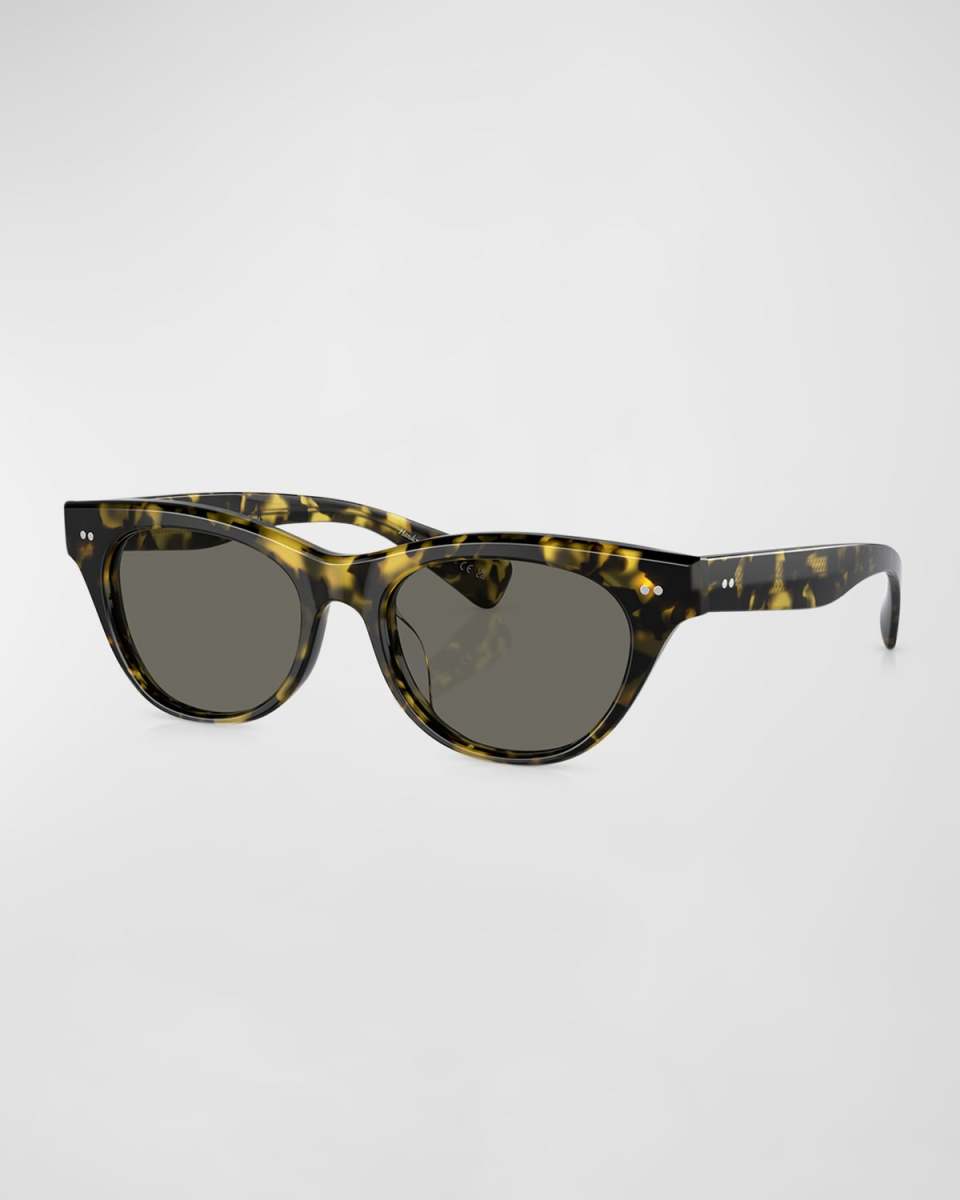 Avelin Havana Acetate Butterfly Sunglasses