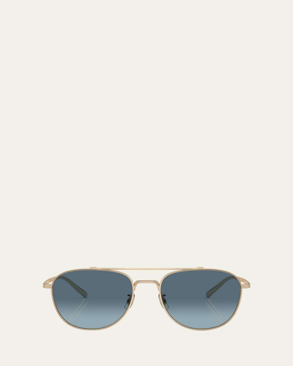 Rivetti Titanium Aviator Sunglasses