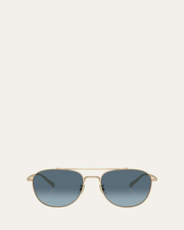 Rivetti Titanium Aviator Sunglasses