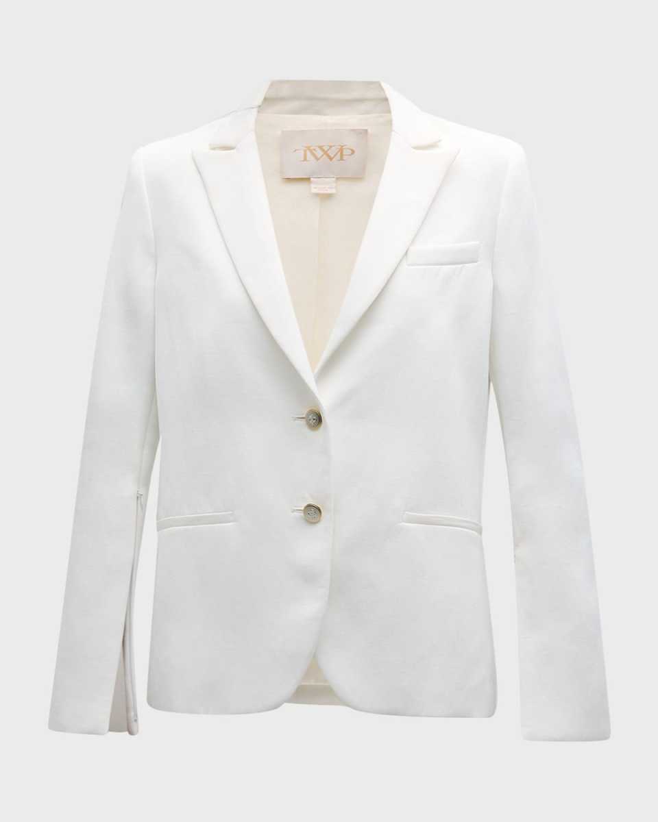 Boyfriend Blazer with Zip-Sleeves
