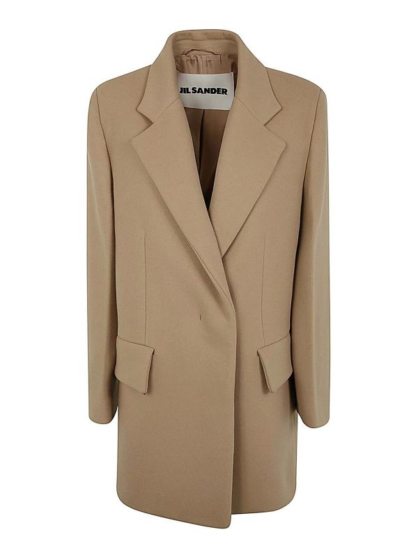 Jil Sander Manteau court à double boutonnage