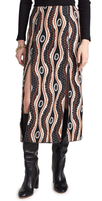 Ulla Johnson Shaia Skirt Hematite